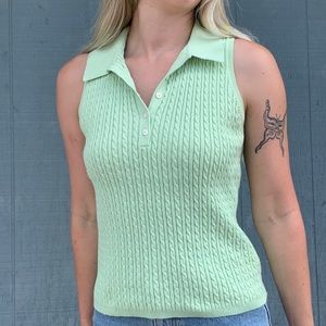 Light green sleeveless top size medium Jones of NY